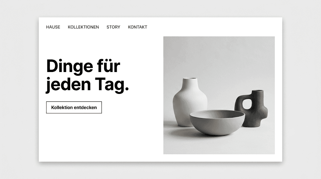 Entwurfsansicht für Form / Objekte
